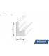 LED cove moldings for indirect lighting "WDML-55A-ST"