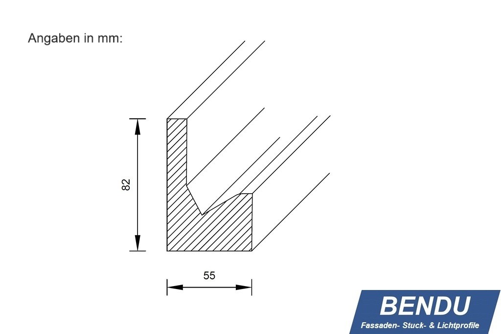 LED cove moldings for indirect lighting "WDML-55A-ST"
