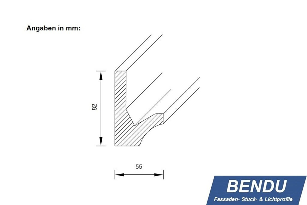 LED cornices for indirect lighting "WDKL-55B-PR"