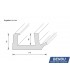 LED cornices for indirect ceiling lighting "WDKL-170B-PR"