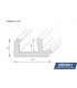 LED cornices for indirect ceiling lighting "WDML-170C-PR"