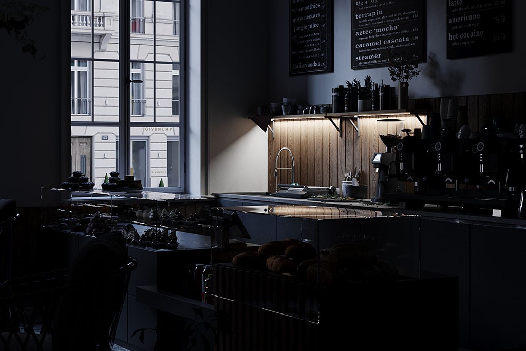 Beispiel 3 - LED-Einbauprofil EBP6-1-AL in Aluminium-eloxiert