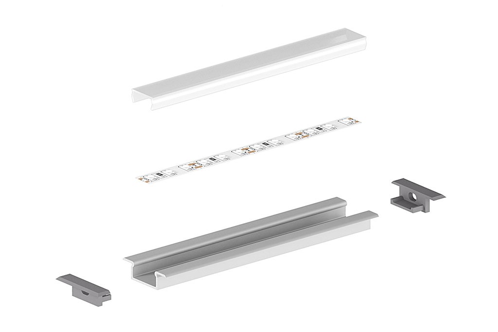 Schema LED-Einbauprofil EBP6-2-AL in Aluminium-eloxiert