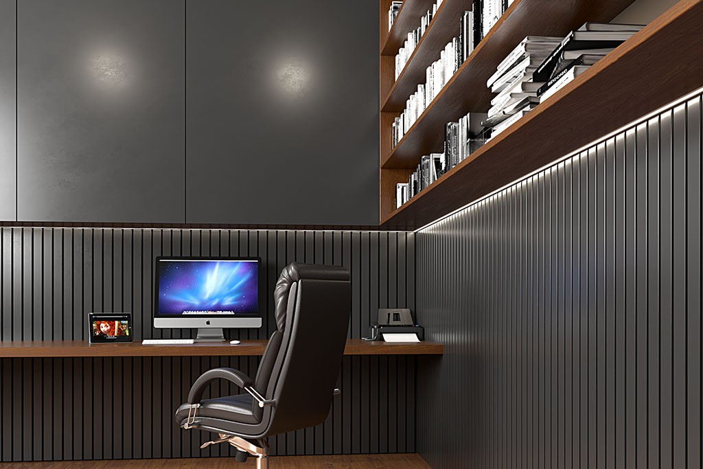 Beispiel 1 - LED-Einbauprofil EBP6-2-AL in Aluminium-eloxiert