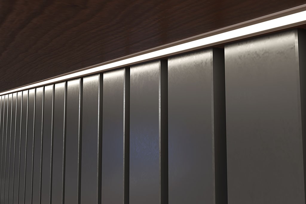 LED Recessed Profile EBP6-2-AL in Anodized Aluminum