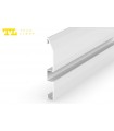 LED surface-mounted profile FLP16-1-WS in aluminum anodized