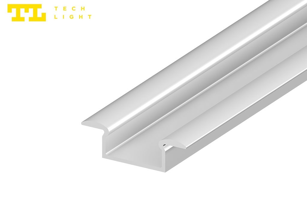LED Recessed Profile EBP6-1-AL in Anodized Aluminum