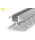 LED Tile Profile 90° External Corner FLP17-3-AL in Anodized Aluminum
