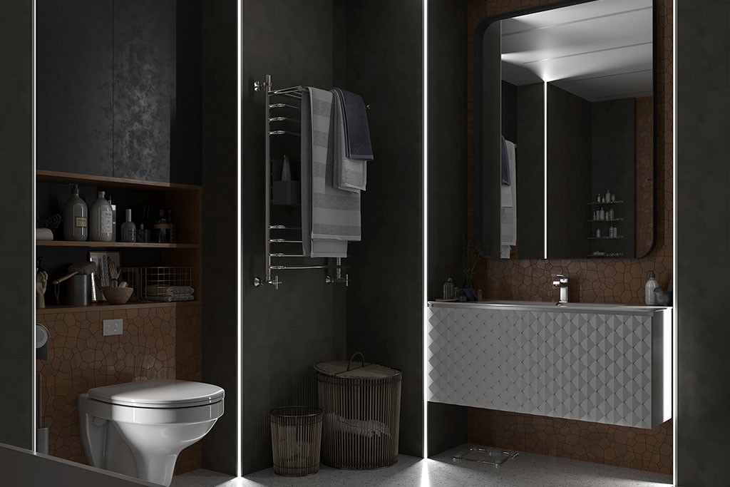 LED Tile Profile 90° External Corner FLP17-3-AL in Anodized Aluminum