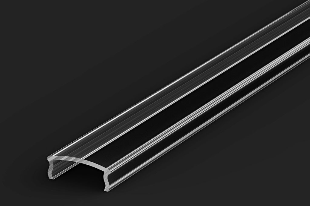 Abdeckung für LED-Aluprofile ABD-C1-TRA | klar / transparent