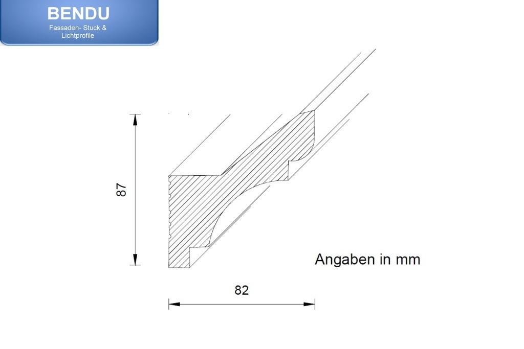 Details LED Lichtvouten-Profil "DBKL-82-ST".