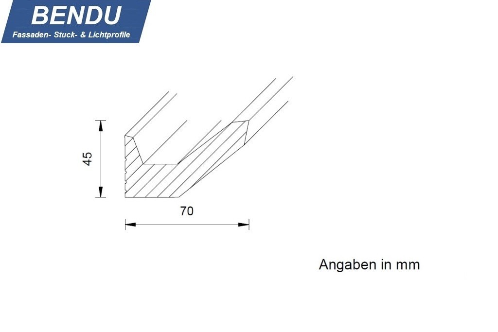 Stucco for indirect LED lighting - DBML-70-ST