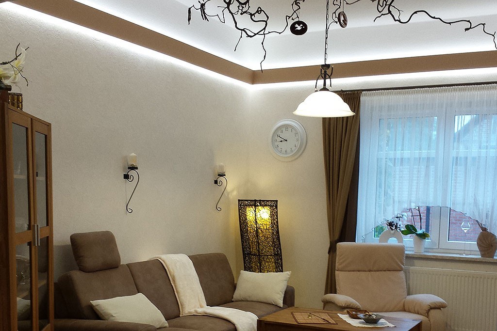 BENDU, LED Stuck-Profile indirekte Deckenbeleuchtung Wandbeleuchtung  Wohnzimmer