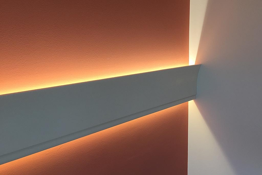 muşchi Reciproc Străin  LED Stuckprofil "WDKL-65B-ST" für indirekte Beleuchtung der Wand | BENDU
