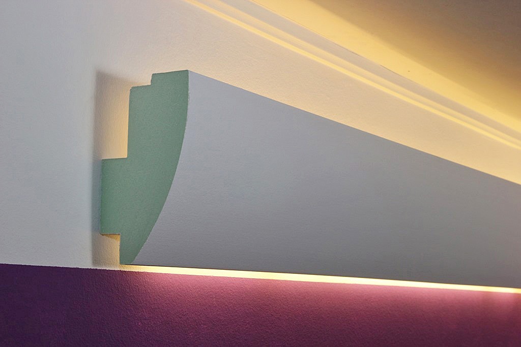 LED Stuckprofil für indirekte Wandbeleuchtung "WDML-85A-PR"