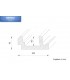 LED cornices for indirect wall and ceiling lighting "WDML-200A-ST"