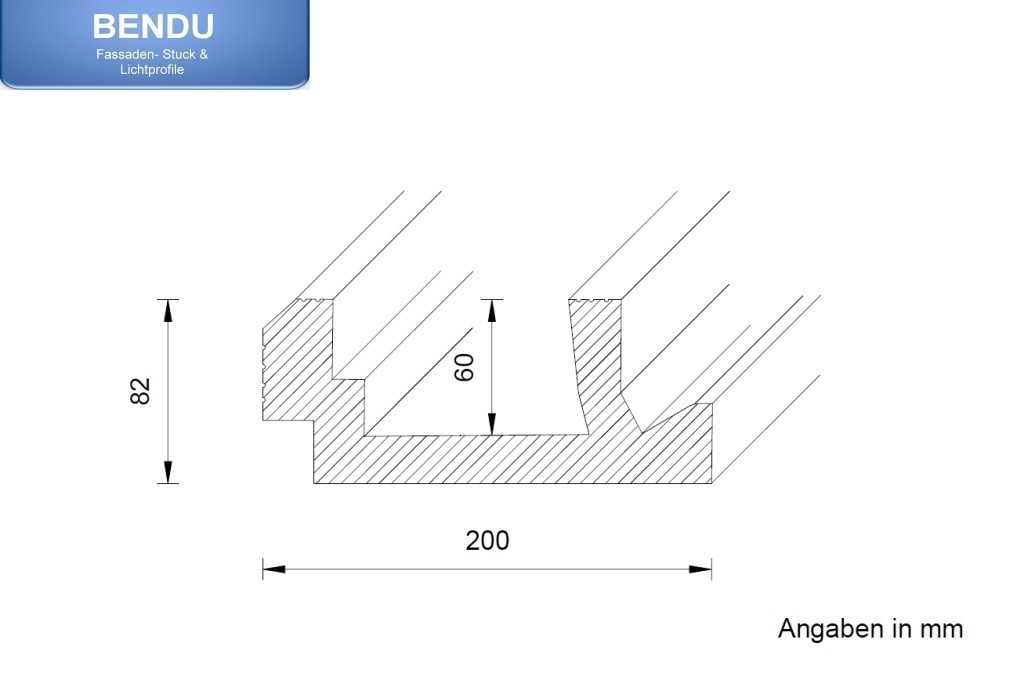LED cornices for indirect wall and ceiling lighting "WDML-200A-ST"