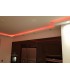 Beispiel 5 - RGB-LED Beleuchtung von Wand und Decke einer Küche mit dem Stuckprofil "WDKL-200C-PR" aus Hartschaum.