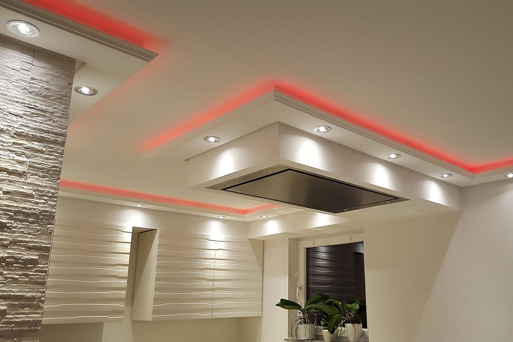 LED cornices for indirect wall and ceiling lighting "WDKL-200C-ST"
