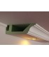 Klassisches Deckenprofil BSKL-290A-PR für die direkte Beleuchtung der Wand mit LED Spots bzw. Downlights.