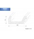 Lighting profile for installation of LED spotlights "BSML-180A-PR"