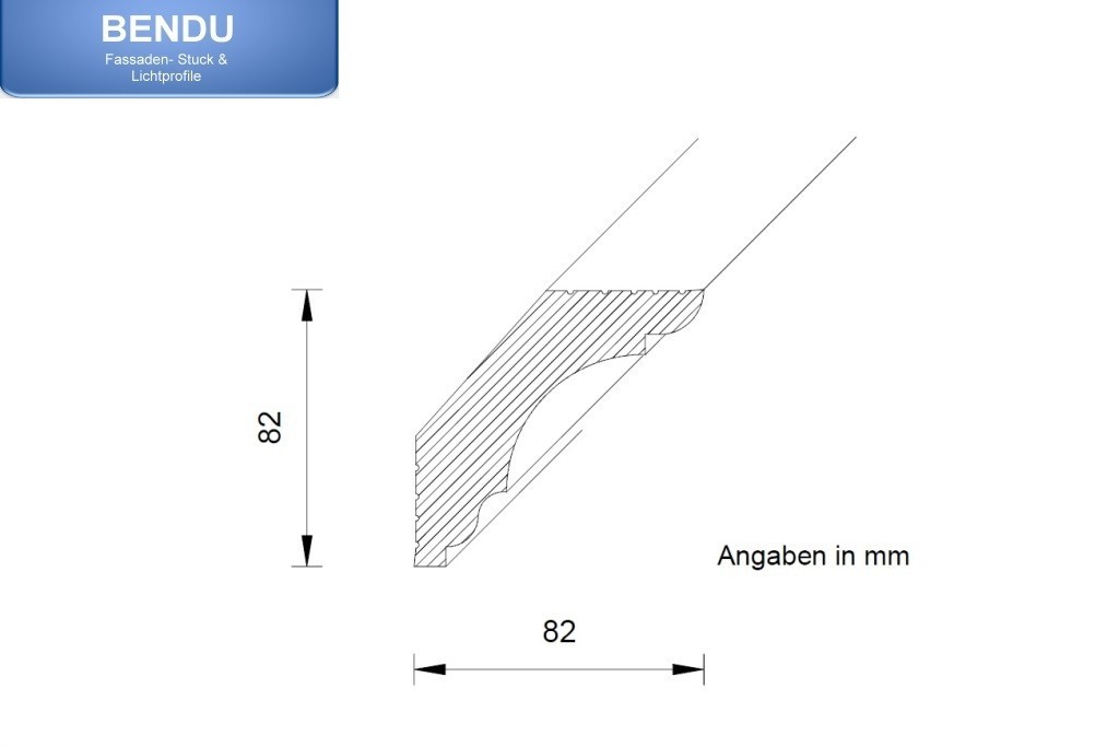 Stucco for combination with lighting profiles "SLPKL-82-PR"