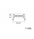 LED linear-strip warm white with 15.0 watts per meter at 24 volt, IP20