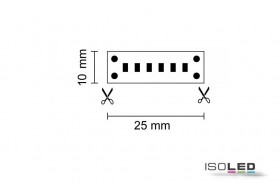 LED Linear-Band warm-weiß mit 15,0 W/m bei 24 Volt, IP20