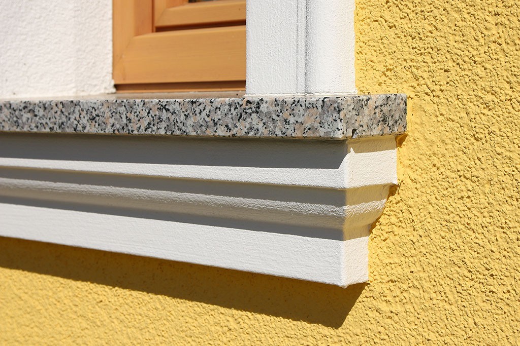 Windowsill cornices for the exterior façade "SBKL-120-ST"