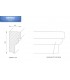 Windowsill cornices for the exterior façade "SBKL-120-ST"