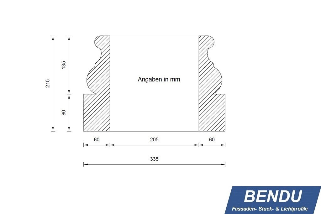 Column base for column cladding "BAKL-200A-PR"