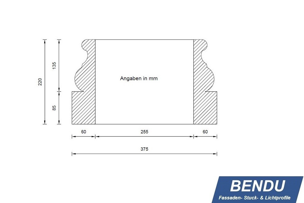 Säulenbasis zur Verkleidung von Säulen "BAKL-250A-PR"