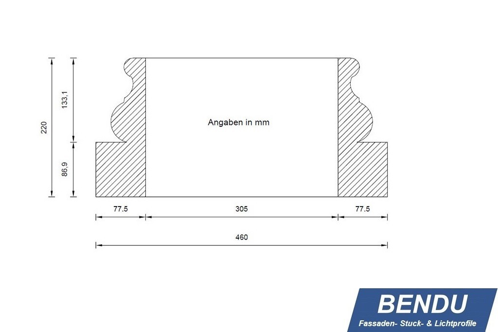 Säulenbasis zur Verkleidung von Säulen "BAKL-300A-PR"