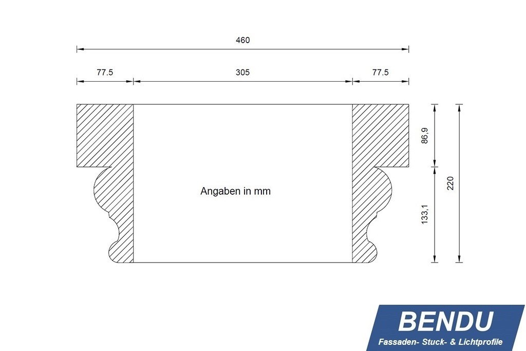 Säulenkapitell zur Verkleidung von Säulen "KAKL-300A-PR"