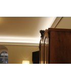 LED Stuckprofil "WDKL-85B-PR" für indirekte Beleuchtung der Wand | BENDU