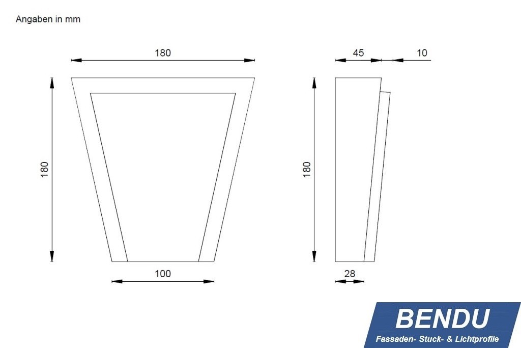 Schlusssteine für Fensterfaschen "SSTML-180A-PR"