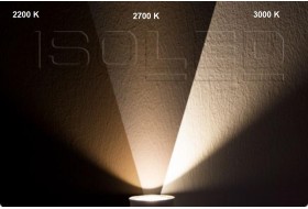 Dimm-to-warm LED Strahler mit Farbspektrum von 2.200 bis 3.000 Kelvin