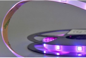 RGB LED strip with 7.2 watts per meter at 24 volt, IP66