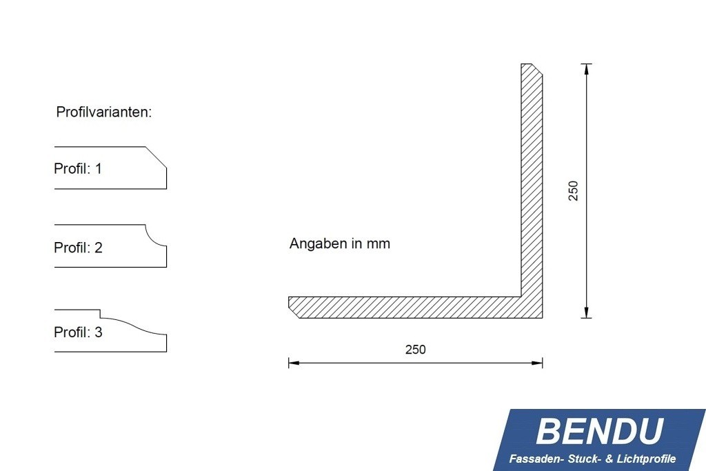 Quoins for the exterior façade "EBML-250250-PR"
