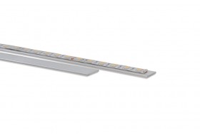 Aluminium-Flachprofil zur besseren Kühlung von LED Stripes.
