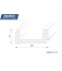 Lighting profile for installation of LED spotlights "BSML-180B-ST"