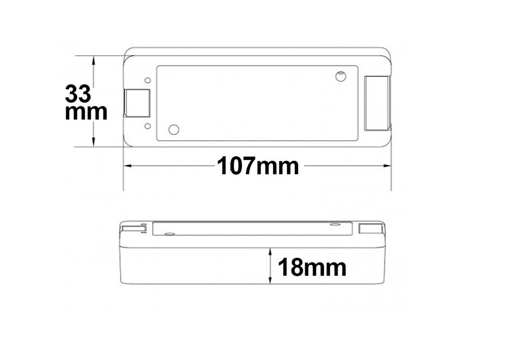 1-channel Sys-PRO push/remote dimmer 12-36 volts