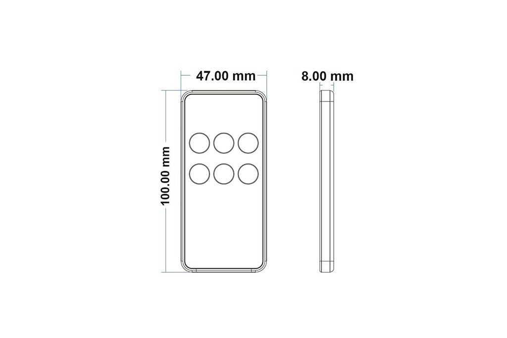 1-channel Sys-One push/remote dimmer 12-36 volts