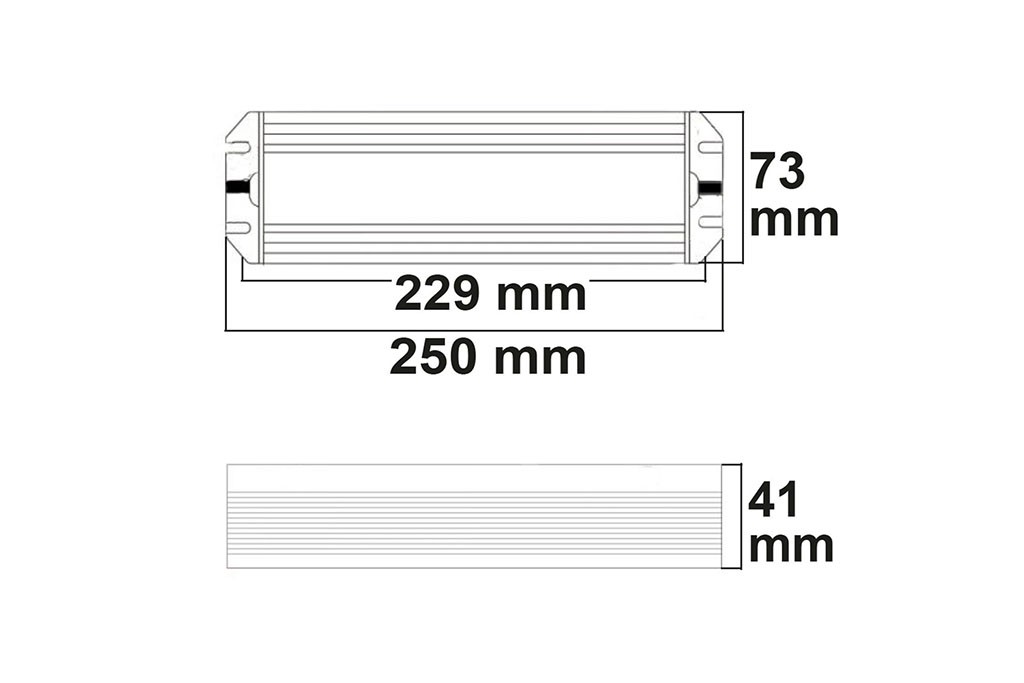Dimmable LED transformer 0-200W, 24V DC