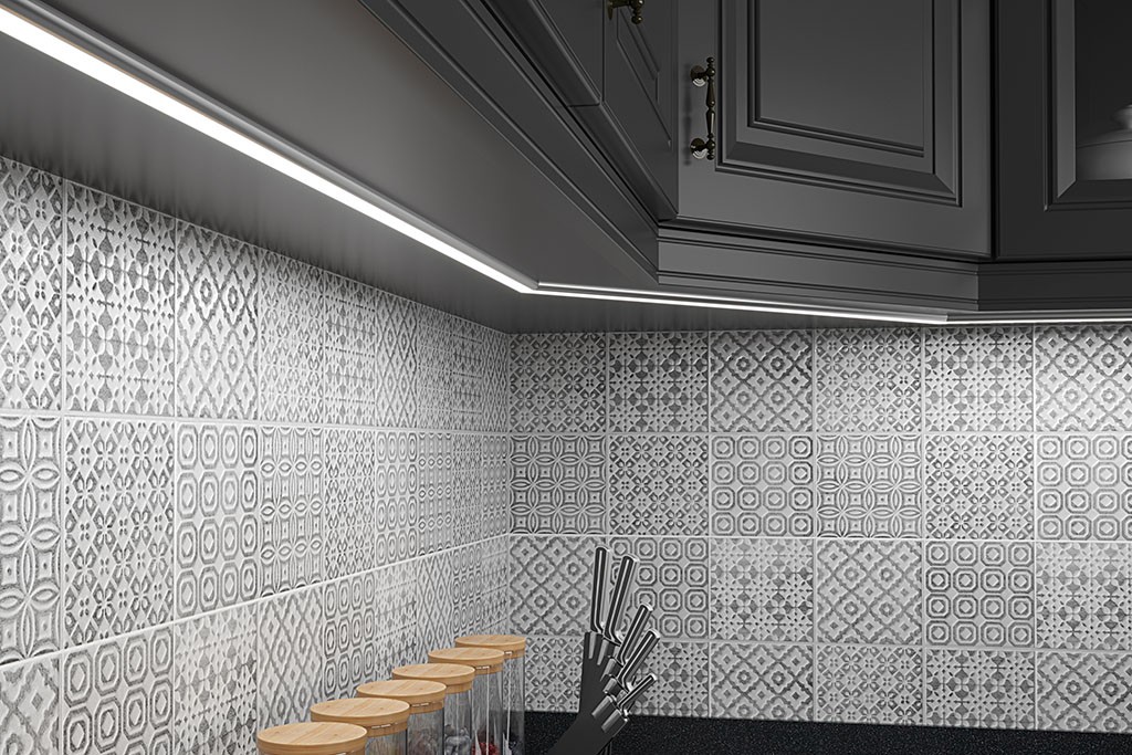 LED surface-mounted profile ABP2-1-AL in aluminum anodized