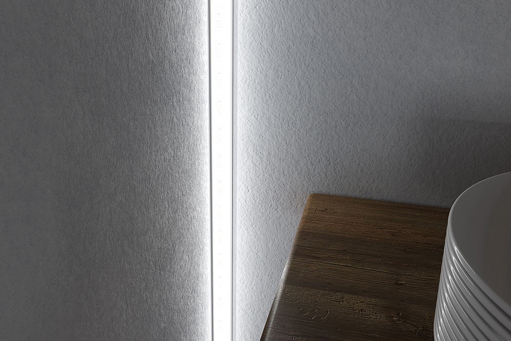 LED surface-mounted edge-profile ABP3-6-AL in aluminum anodized