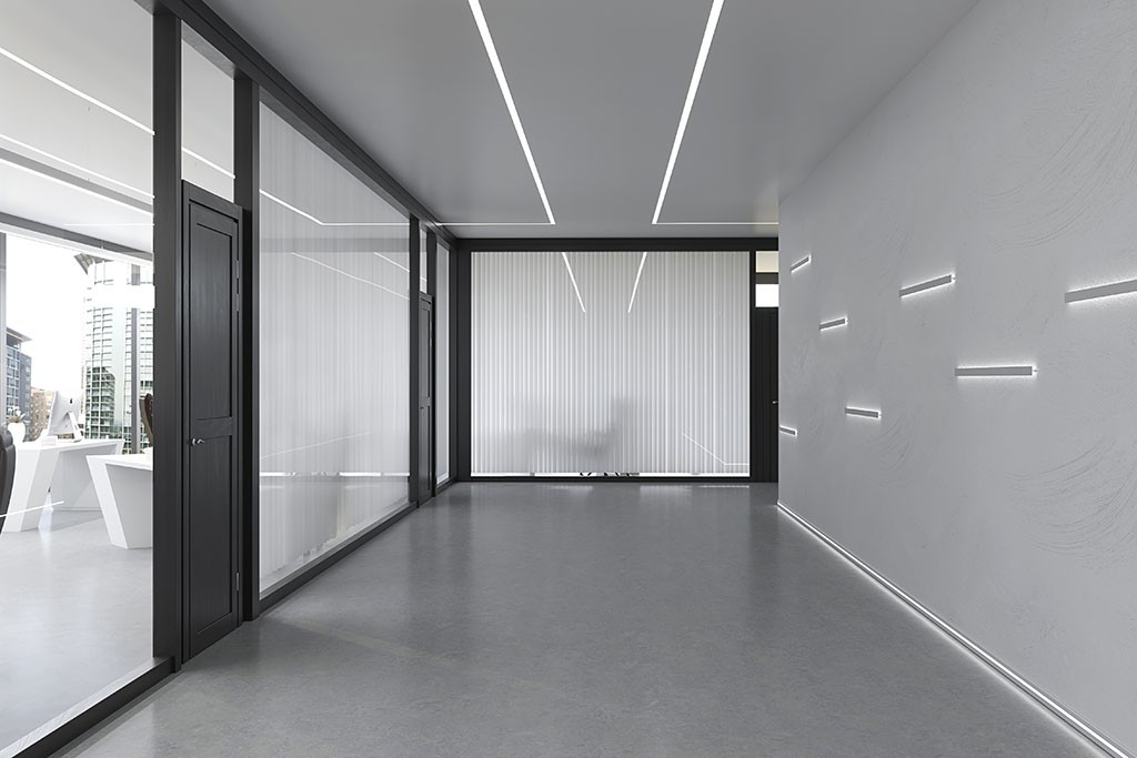 LED surface-mounted profile FLP15-1-WS in aluminum anodized