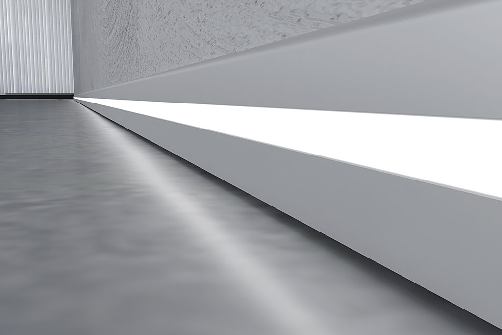 LED surface-mounted profile FLP15-1-WS in aluminum anodized